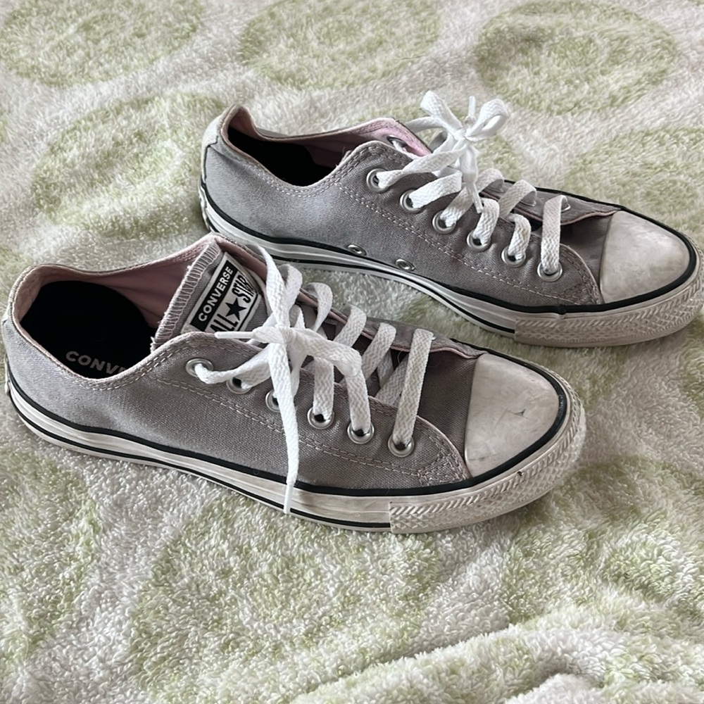 Gray Converse All Star Sneakers - image 1